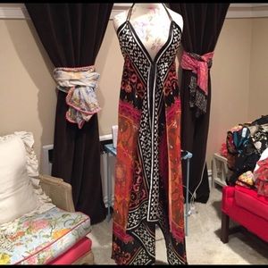 Gorgeous fun printed halter dress